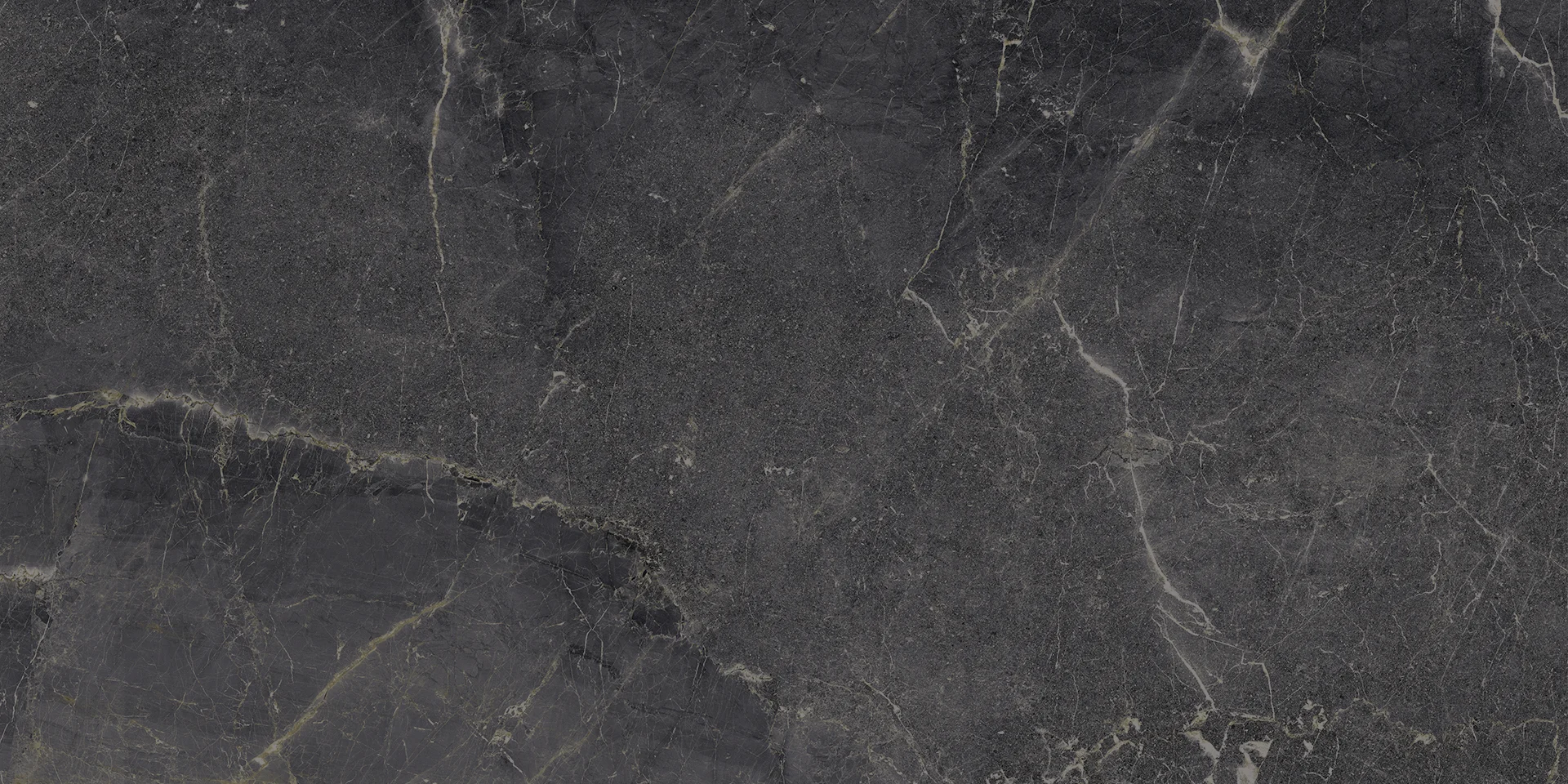 41156000000160 - Τσιντώνης Πλακάκια Dark marble texture with subtle white and yellow veins across a deep gray surface