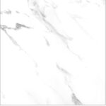 Close-up of a white marble surface with light gray veining across the texture