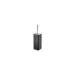 Black rectangular bottle with a tall silver spray nozzle protruding from the top, glossy and minimal.